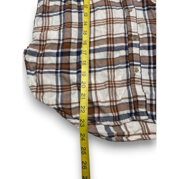 Ultra Flirt Sleeveless Plaid Button-Down shirt size Medium - Picture 3 of 6